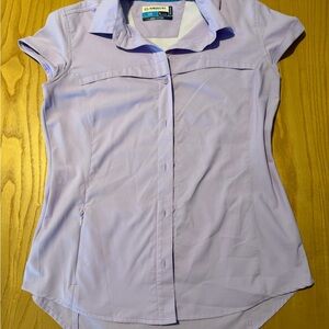 Magellan Outdoors Women's Light Purple Button Down Shirt